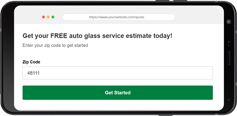 MOE displayed in a mobile device